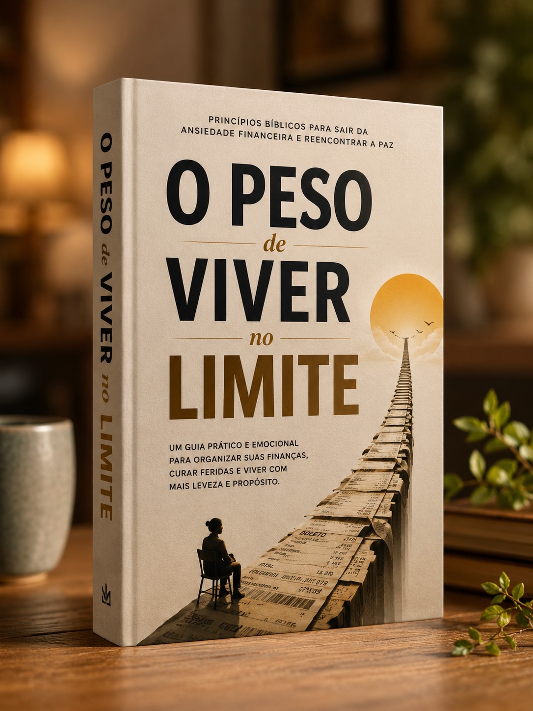 Mockup do livro O Peso de Viver no Limite